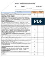 YL7 Case Write-Up Evaluation Form For ClinEx