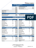 Bristow Price Schedule