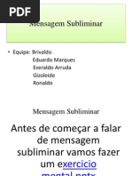 Trabalho - Mensagem Subliminar