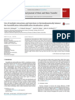 Use of Multiple Extractions to Thermodynamically Balance the Humidification Dehumidification Desalination System