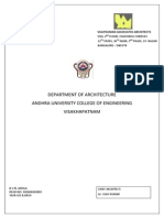 Department of Architecture Andhra University College of Engineering Visakhapatnam