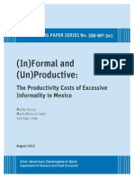 2012 - The Productivity Costs of Excessive Informality in Mexico