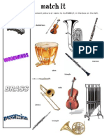 Match It Instrumentsofthe Orchestraworksheet