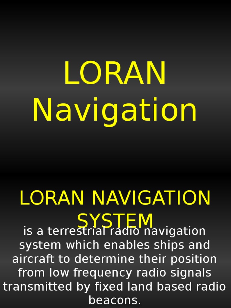 Loran Navigation System PDF Radio Broadcasting