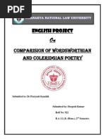 Download Comparision of Wordsworth and Coleridge by Deepesh Kumar SN235396526 doc pdf