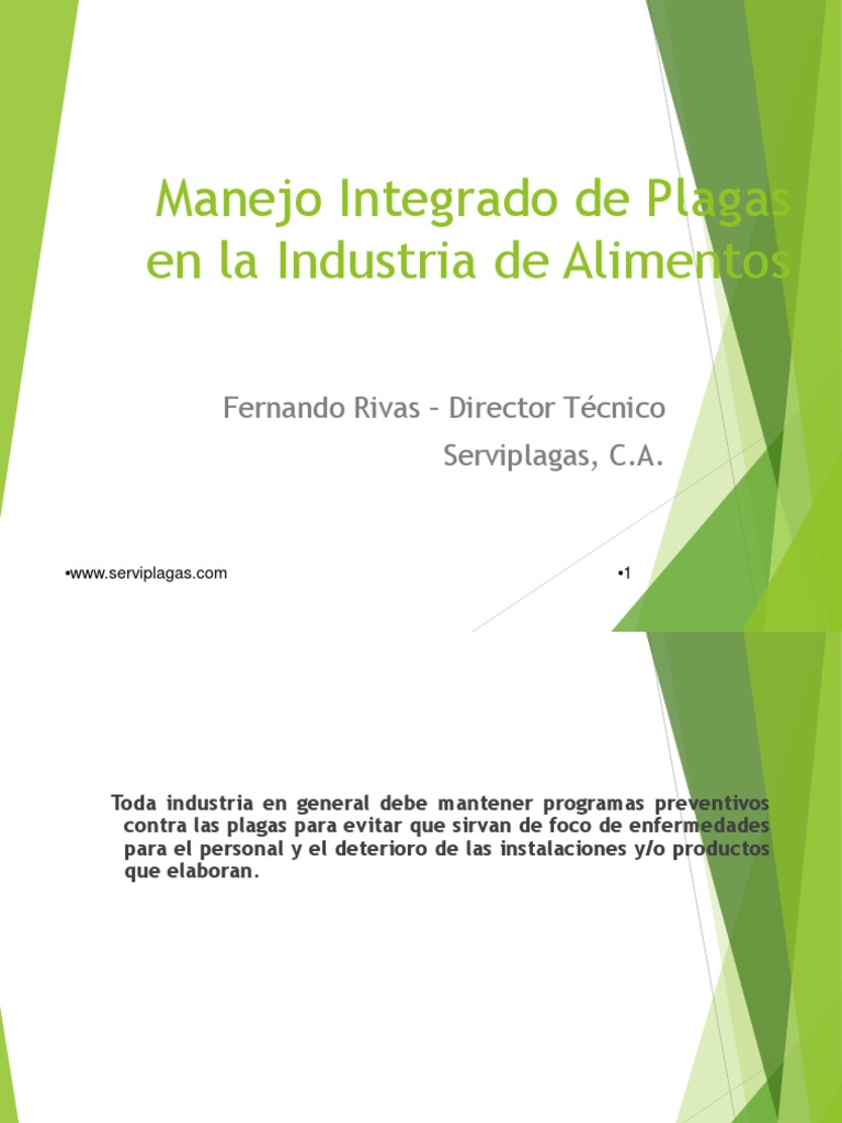 Manejo Integrado de Plagas en La Industria de Alimentos 2 | PDF ...