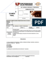 Modelo Examen Final