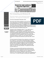 PenWindows95a Pen Computing and Windows 95