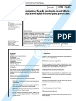 NBR 13698-1996 - Equipamentos de Proteção Respiratória, Peça Semi-facial Filtrante Para Partículas