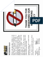 No Smoking Policy