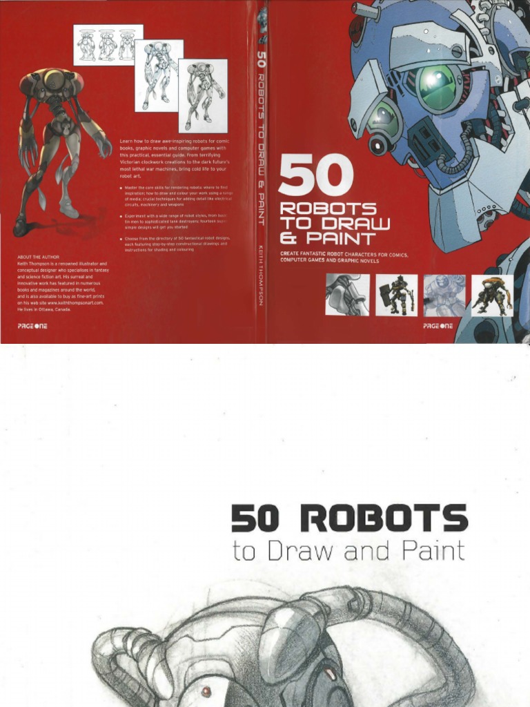 50 Robots To Draw and Paint | PDF | Pencil | Computing And