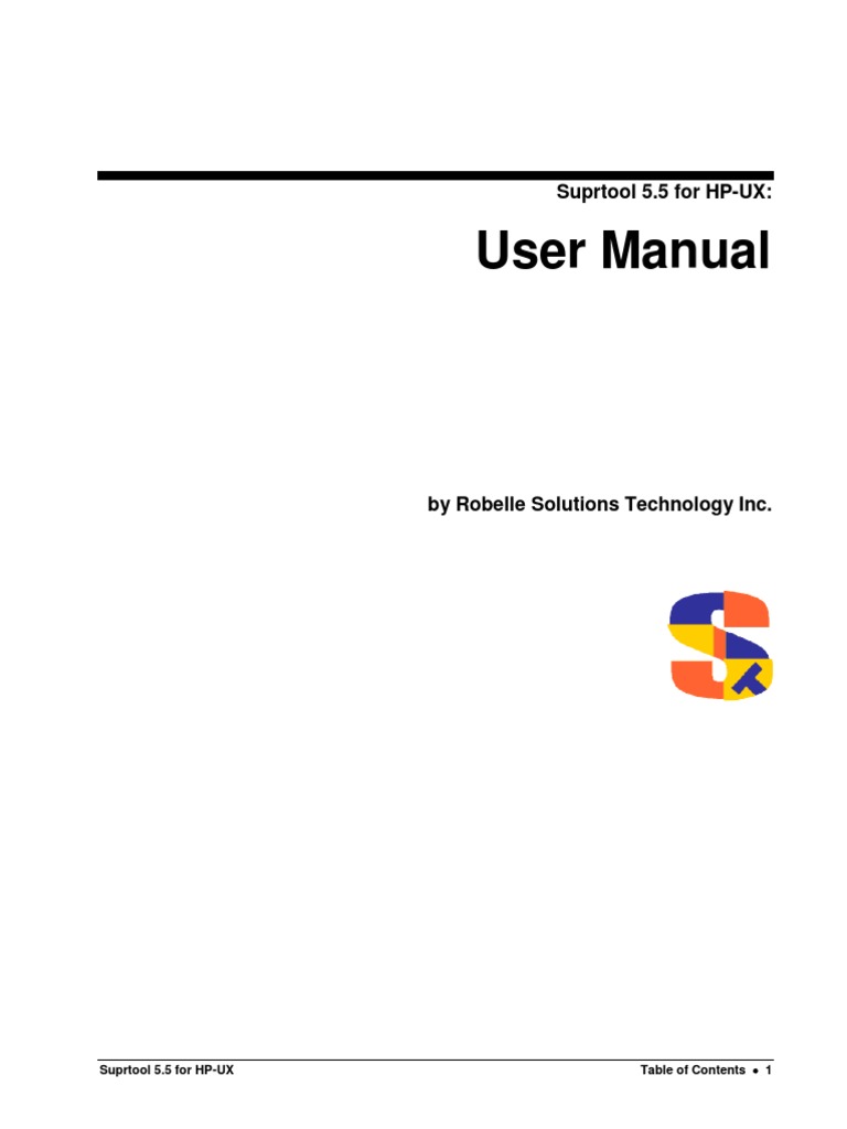 Anna Roebelle Suprtool 5.5 For HP-UX User Manual | PDF | Command