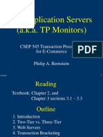 Application Servers (A.k.a. TP Monitors) : CSEP 545 Transaction Processing For E-Commerce Philip A. Bernstein