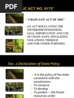 R.A. 9147: Wildlife Conservation Act | PDF | Wildlife | Endangered Species