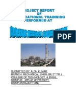 Summer Training Project Report of Ntpc on Mech Engg