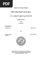 Download Final Year Project Report Format Batch 2006 by api-19967335 SN23542845 doc pdf
