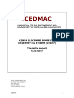 Summary Marginalized Communities Thematic Report