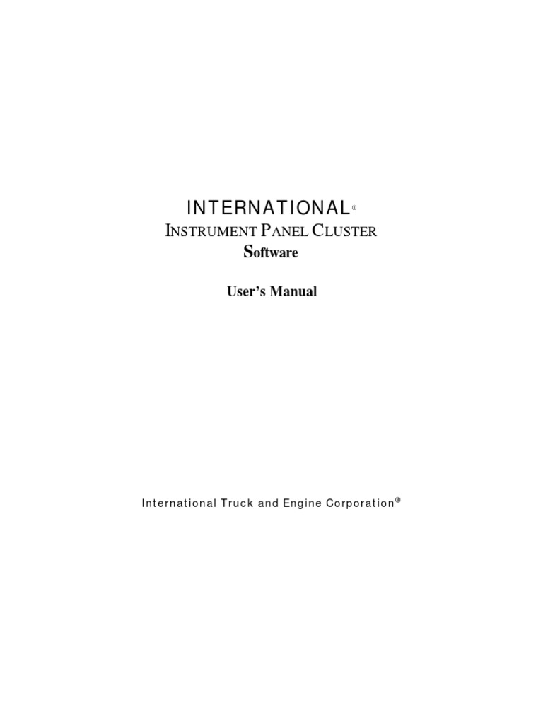 Instrument Panel Cluster | PDF | Computer Keyboard | Icon (Computing)