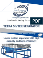 Linear Motion Separator With High Capacity and High Efficiency!