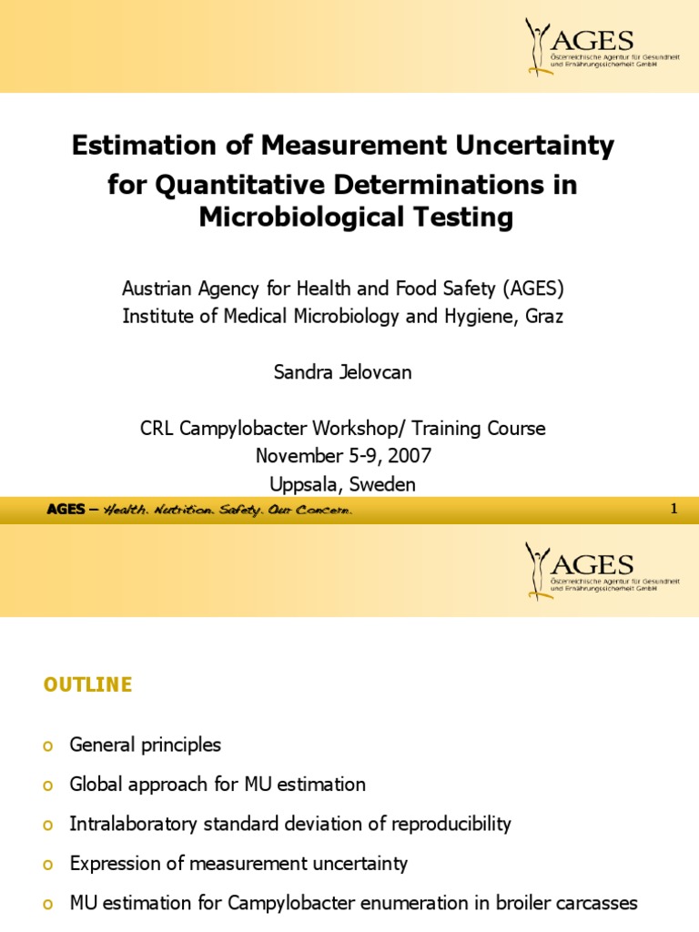 Estimation of Measurement Uncertainty MU For Quantitative ...