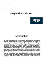 Single Phase Motors - Electrical Machines 2 Notes