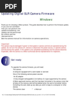 Nikon D3200 firmware update