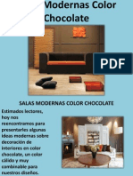 Salas Modernas Color Chocolate