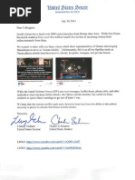 Graham-Schumer Dear Colleague on Hamas 'Human Shields'