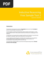 Inductive Reasoning Test2 Questions