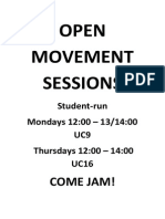 Open Movement Sessions