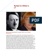 Angela Merkel Is Hitler's Daughter
