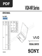 Vaio Vgn-nr Series