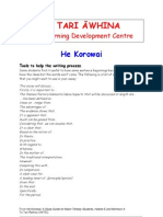 2007 He Korowai Sentence Structure