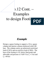 RCC Footing Design Examples