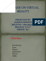 Seminar on Virtual Reality