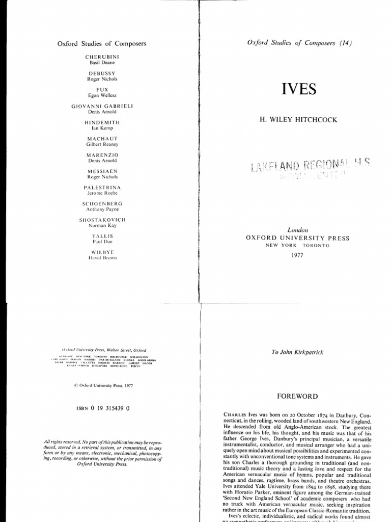 Charles Ives | PDF | Interval (Music) | Chord (Music)