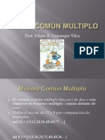 Mínimo Común Multiplo