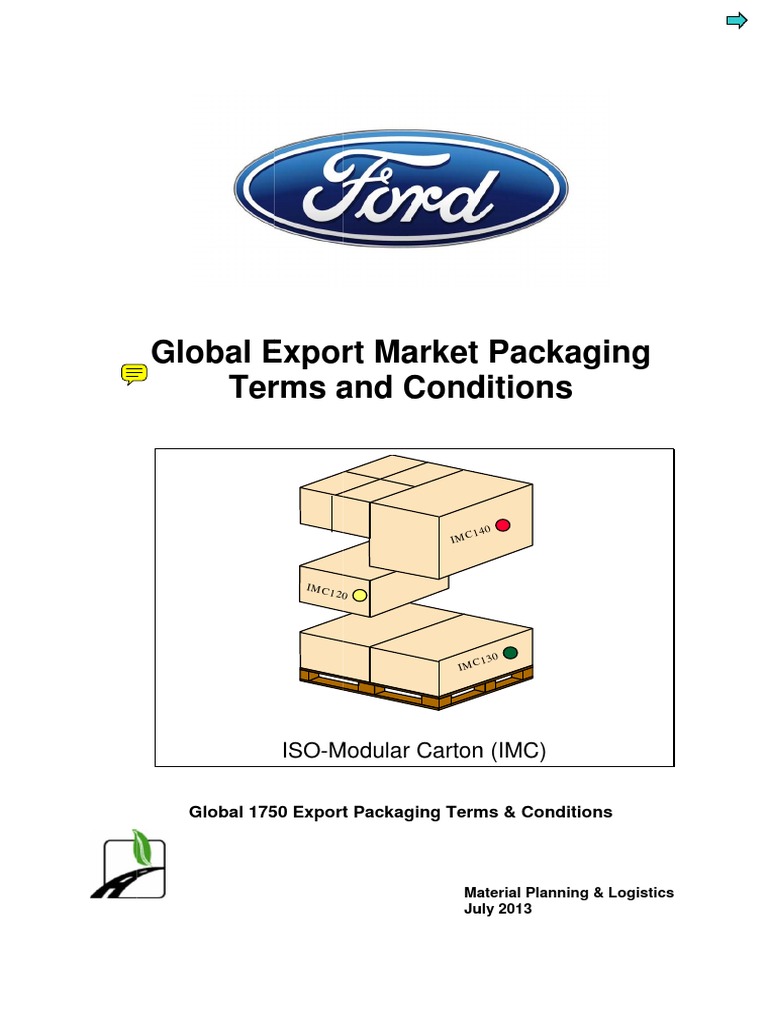 NORMA IMC Ford packaging spec.pdf Packaging And Labeling Dangerous