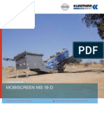 MOBISCREEN MS 19 D Technical Specs Track-Mounted Screening Plant