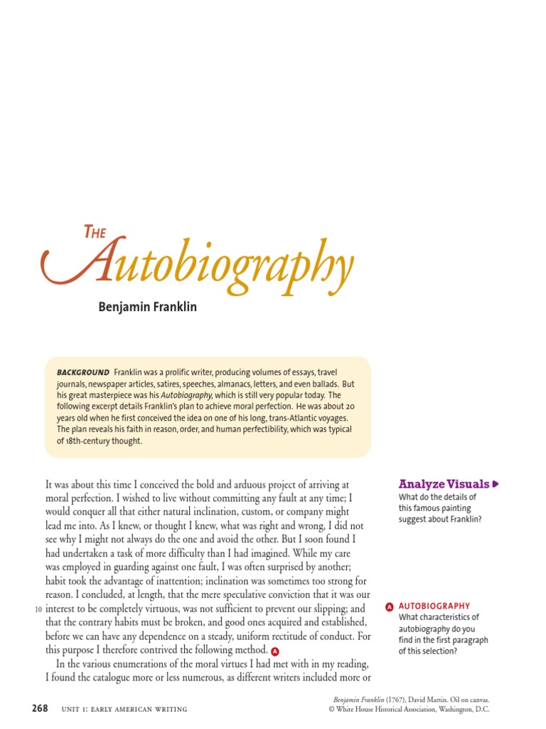 Ben franklin's virtues image