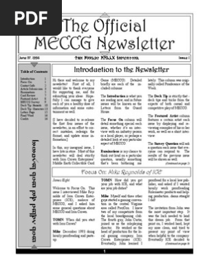 MECCG Newsletter 01 - High Res
