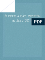 A poem a day  written in July 2014