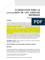 Modelos Didacticos para La Enseñanza de Las Ciencias Naturales