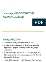 American Depository Receipts (Adr)