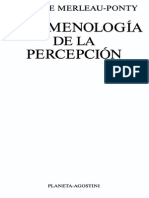Merleau Ponty Maurice - Fenomenologia de La Percepcion