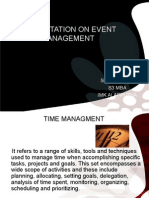 Presentation On Event Management