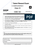 Ftre 2013 Class 10 Paper 1