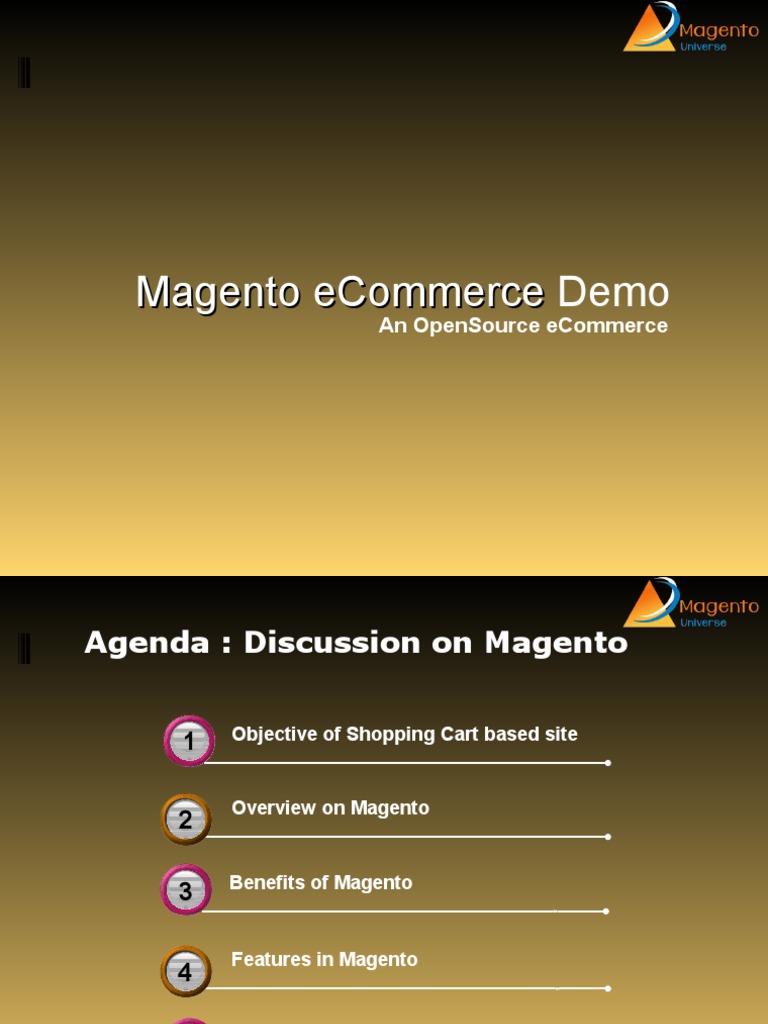 Magento eCommerce Overview and Benefits | PDF | Magento | Databases
