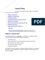 Managing Control Files