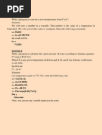 Certain Numerical Problems Chemical Engineering MATLAB